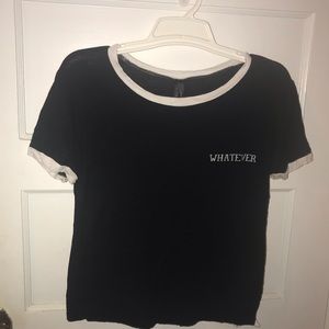 “Whatever” Crop top from Zumiez